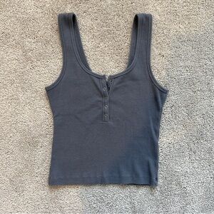 Abercrombie & Fitch Dark Gray Tank Top